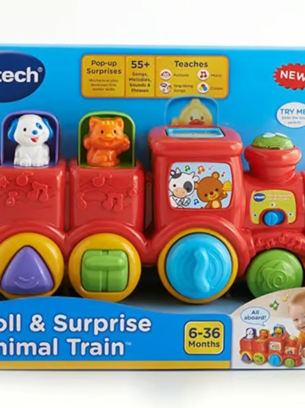 VTech Red Musical Learning Train Toy for Toddlers